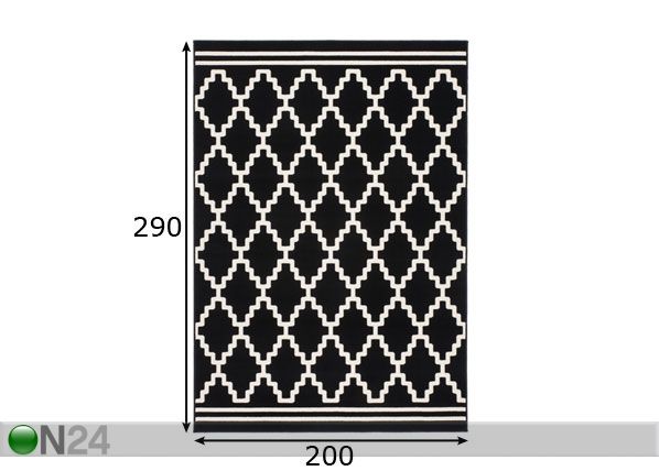 Vaip 200x290 cm mõõdud