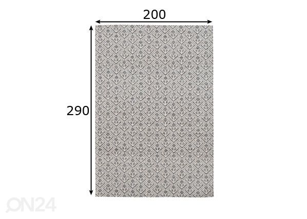 Vaip 200x290 cm mõõdud