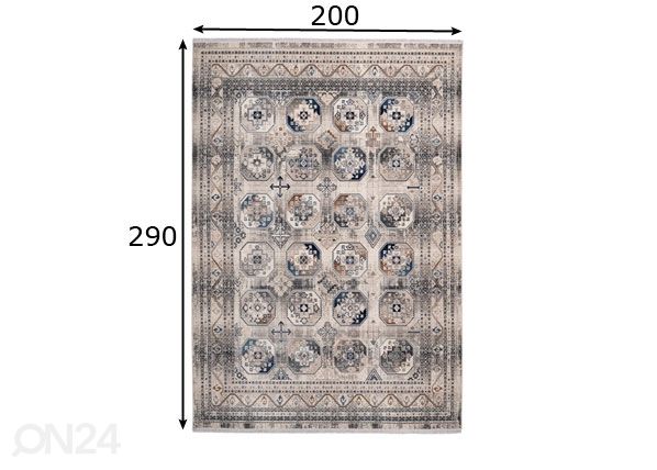 Vaip 200x290 cm mõõdud