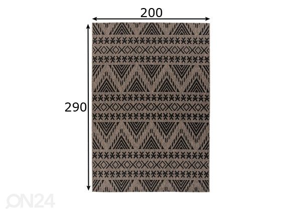Vaip 200x290 cm mõõdud
