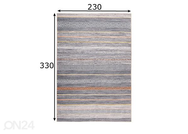 Vaip 230x330 cm mõõdud