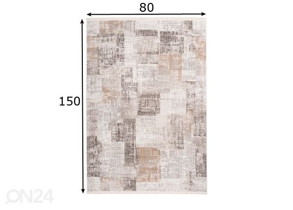 Vaip 80x150 cm mõõdud