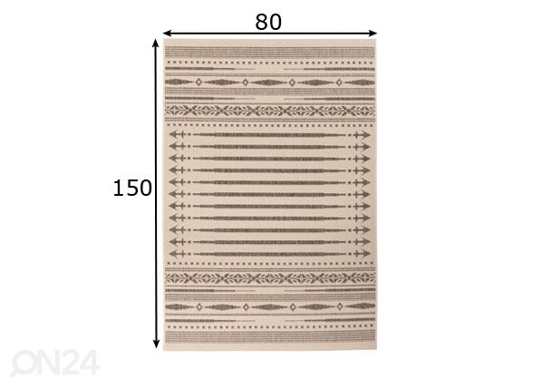 Vaip 80x150 cm mõõdud