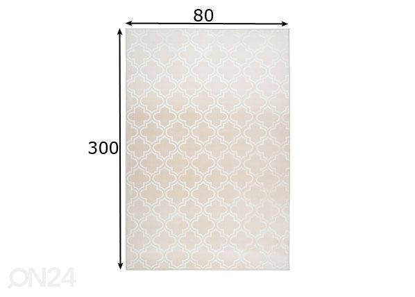 Vaip 80x300 cm mõõdud