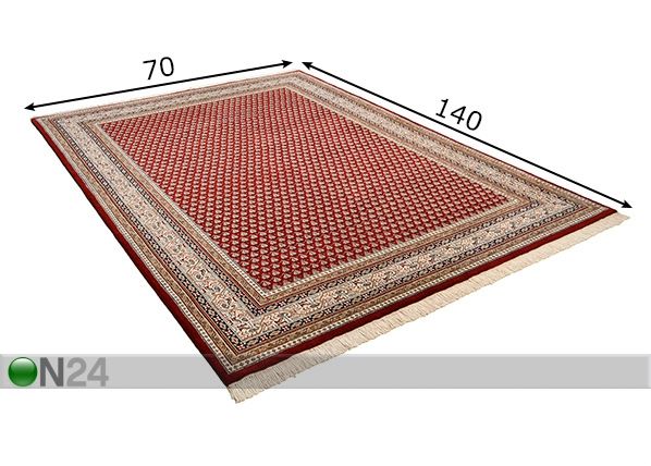 Vaip Abbas Meraj Mir 70x140 cm mõõdud