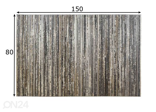 Vaip Agadir Natural 80x150 cm mõõdud