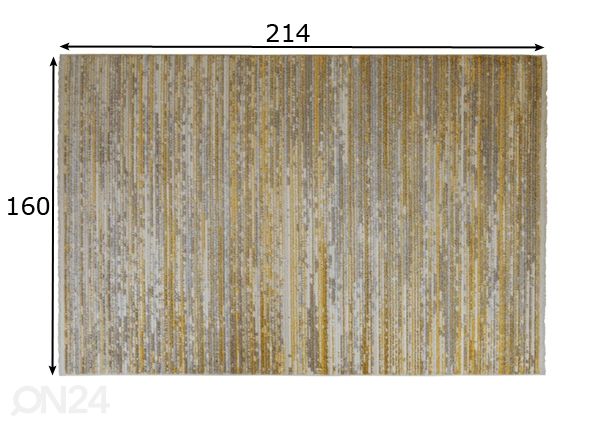 Vaip Agadir Ochre 160x214 cm mõõdud