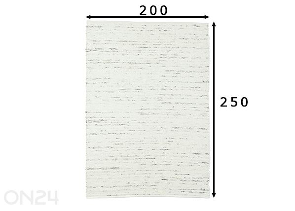 Vaip Alm Glück UNI 200x250 cm mõõdud