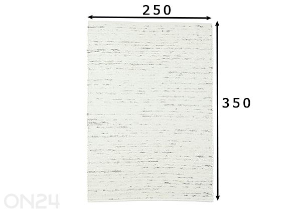 Vaip Alm Glück UNI 250x350 cm mõõdud