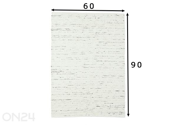 Vaip Alm Glück UNI 60x90 cm mõõdud
