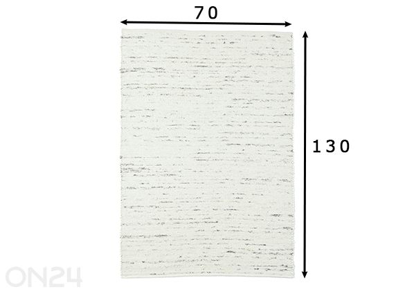Vaip Alm Glück UNI 70x130 cm mõõdud