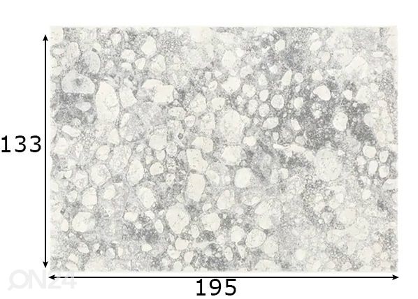 Vaip Argentum Natural Stone 133x195 cm mõõdud