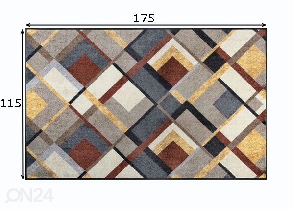 Vaip Art Deco 115x175 cm mõõdud
