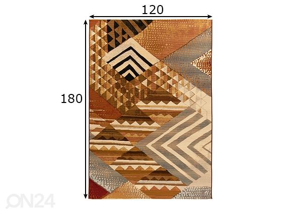Vaip Aurora 120x180 cm mõõdud