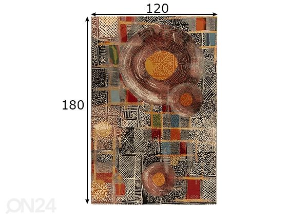 Vaip Aurora 120x180 cm mõõdud