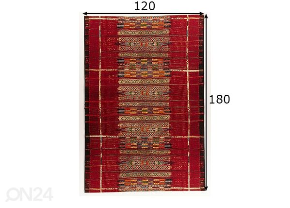 Vaip Aurora 120x180 cm mõõdud