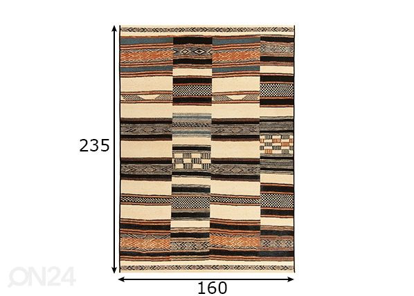 Vaip Aurora 160x235 cm mõõdud