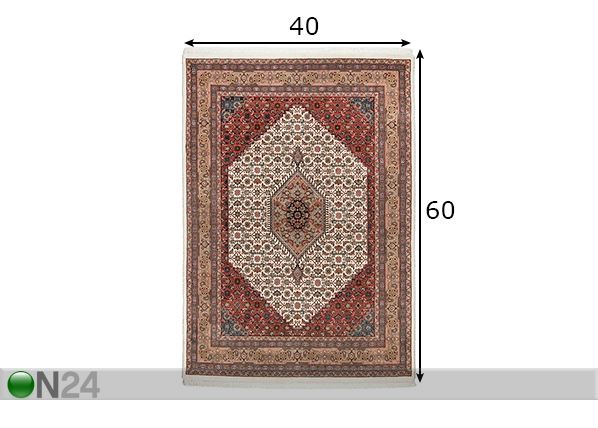 Vaip Benares Bidjar 9 40x60 cm mõõdud