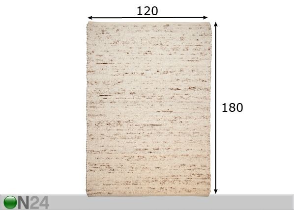 Vaip Berberina Super 120x180 cm mõõdud
