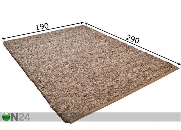 Vaip Berberina Super 190x290 cm mõõdud