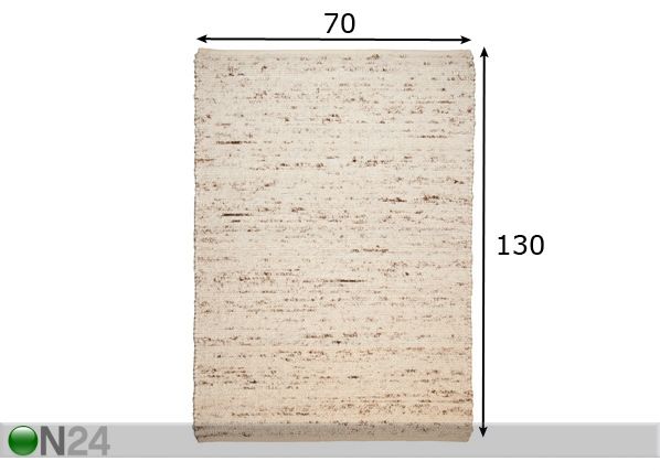 Vaip Berberina Super 70x130 cm mõõdud