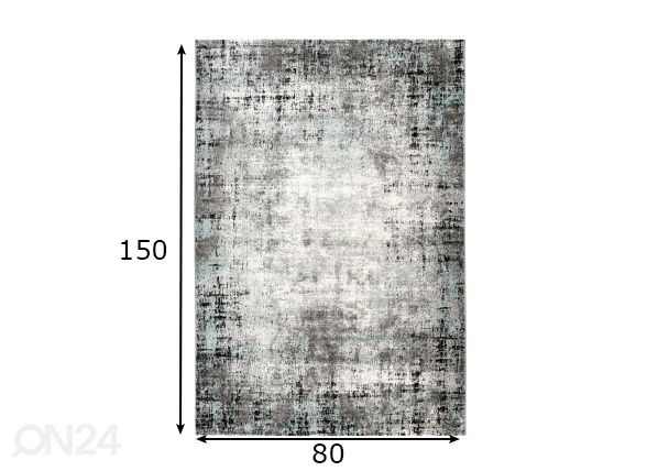 Vaip Blue Funky 80x150 cm mõõdud