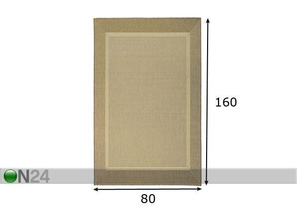 Vaip Bodega 80x160cm mõõdud