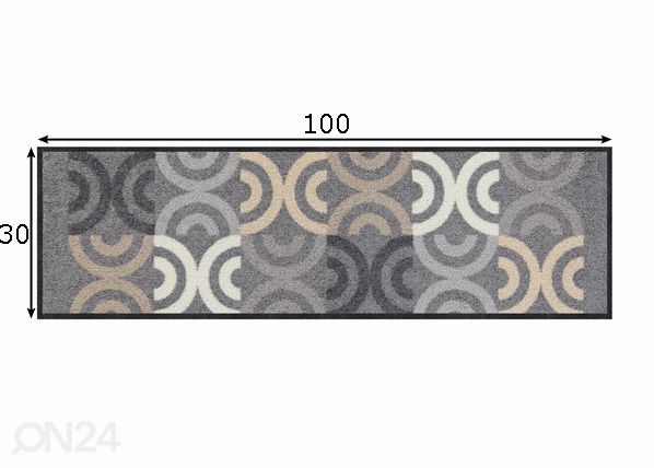 Vaip Borrby city chic 30x100 cm mõõdud