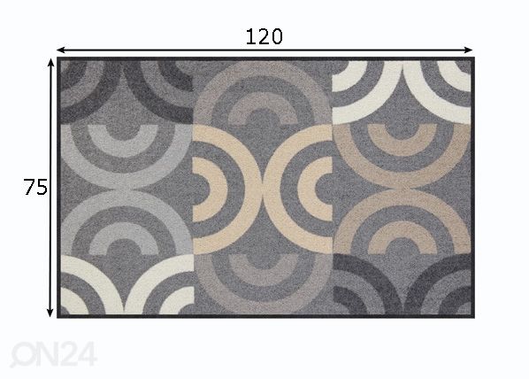 Vaip Borrby city chic 75x120 cm mõõdud