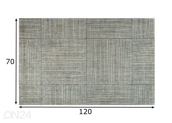 Vaip Canvas 70x120 cm mõõdud
