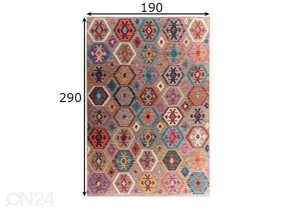 Vaip Cecilia 190x290 cm mõõdud