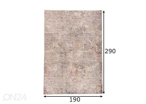 Vaip Cecilia 190x290 cm mõõdud