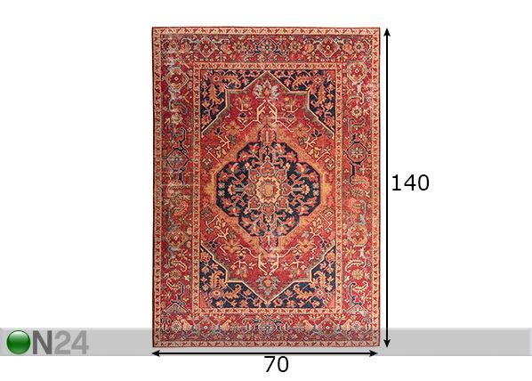 Vaip Cecilia 70x140 cm mõõdud