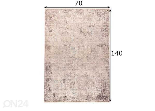 Vaip Cecilia 70x140 cm mõõdud