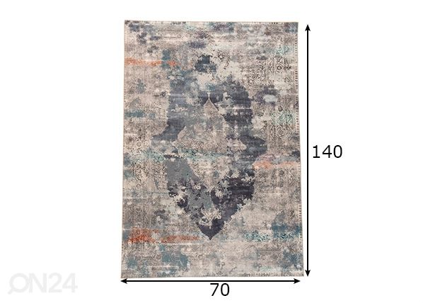 Vaip Cecilia 70x140 cm mõõdud