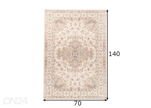 Vaip Cecilia 70x140 cm mõõdud