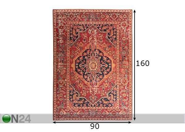Vaip Cecilia 90x160 cm mõõdud