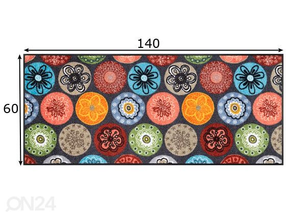 Vaip Coralis 60x140 cm mõõdud