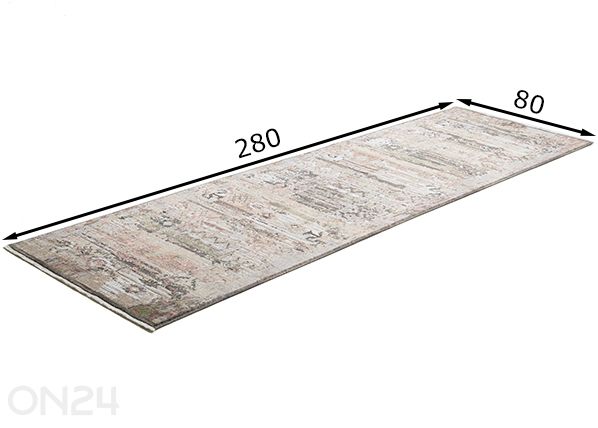 Vaip Corduletta 80x280 cm mõõdud
