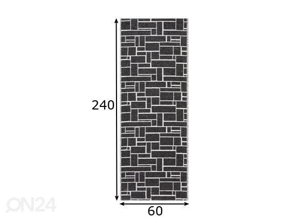 Vaip Dama 60x240 cm mõõdud