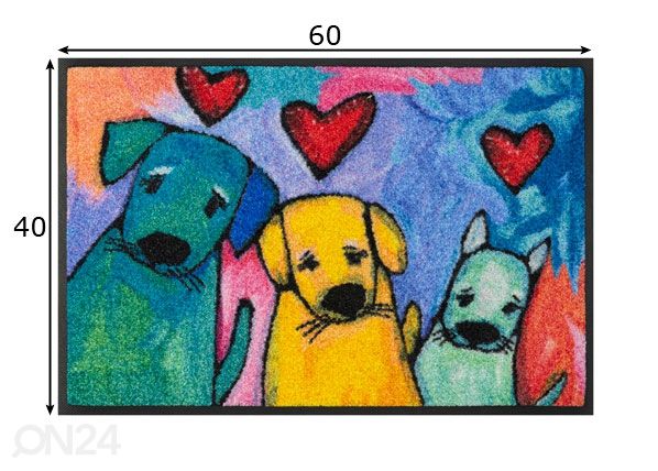 Vaip Doggies 40x60 cm mõõdud