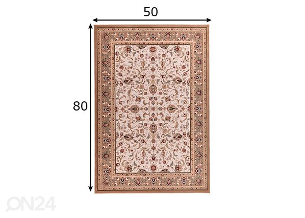 Vaip Dolna, 50x80 cm beež mõõdud