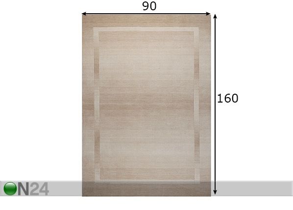 Vaip Elegance 90x160 cm mõõdud