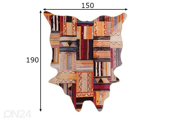 Vaip Elena 150x190 cm mõõdud