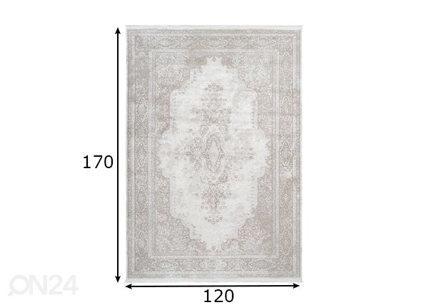 Vaip Elysee Cream 120x170 cm mõõdud