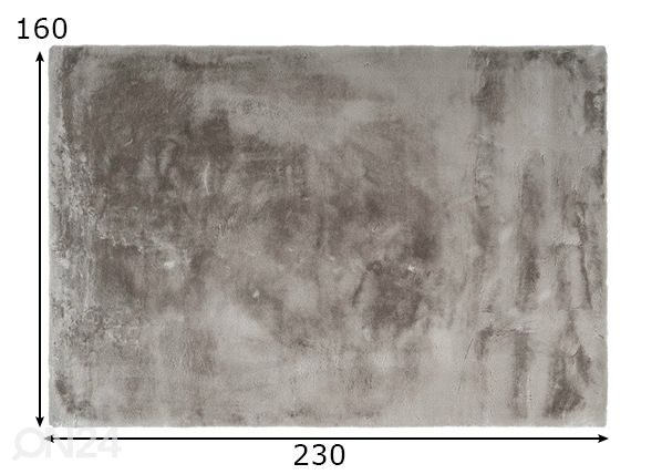 Vaip Emotion Taupe 160x230 cm mõõdud