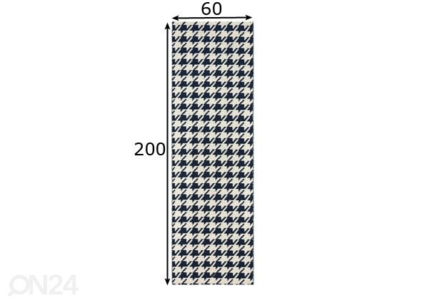 Vaip Ennie V10 60x200 cm mõõdud