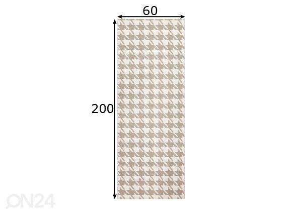 Vaip Ennie V6 60x200 cm mõõdud