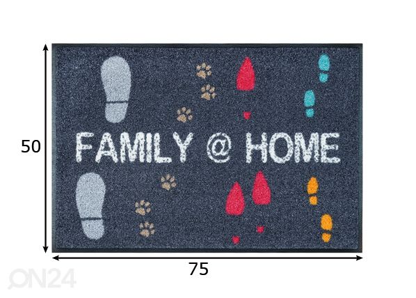 Vaip Family @home 50x75 cm mõõdud