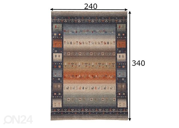 Vaip Fasa 240x340 cm mõõdud